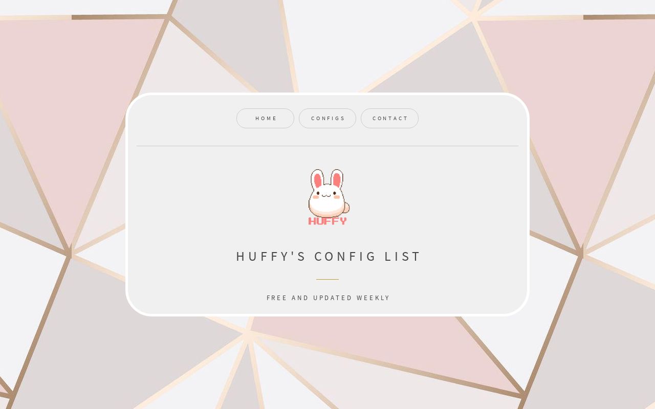 Carrd profile picture for @huffy